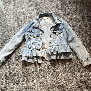 Alice + Olivia Light Blue Jean Jacket